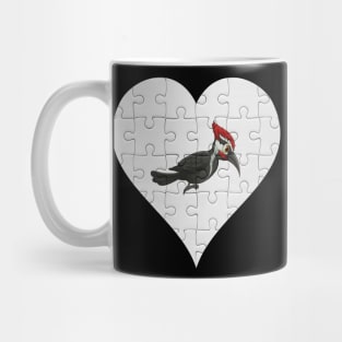 Jigsaw  Woodpecker Heart Design - Birds Woodpecker Mug